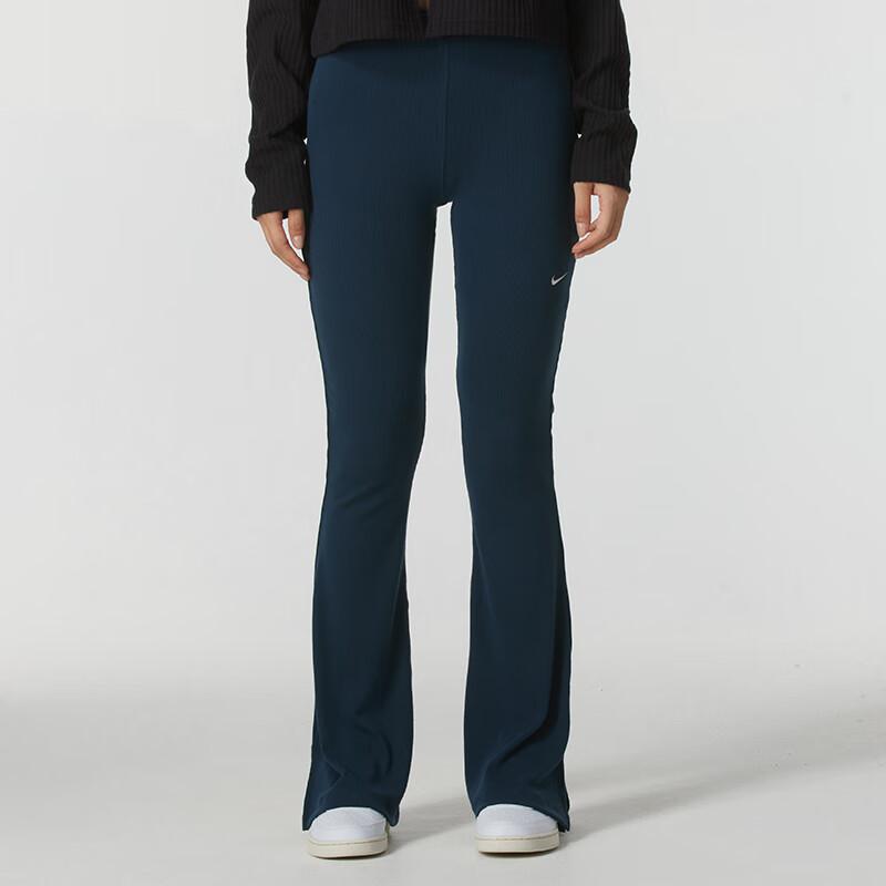 Nike Breathable Comfortable Fashion Casual Pants Women Bottoms Navy-Blue FQ2114-478