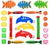 Toys for the Pool, Bath, Bathtub, Diving, Water, Set of 34 Pieces