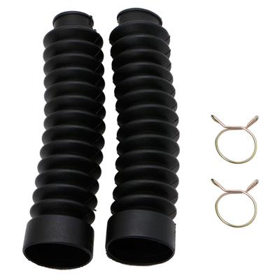 2 Stück Vorderradgabel Motorrad Staubschutz Gamaschen Gators Stiefel Schwarz Stoßdämpfer