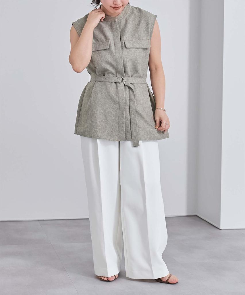 Yours Damen Leinenähnliche Ärmellose Bluse, BBXN1441, Sandbeige, Größe L