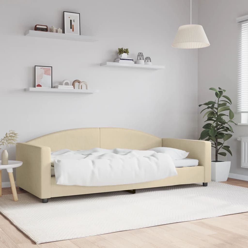Daybed Cream 90x200 cm Fabric