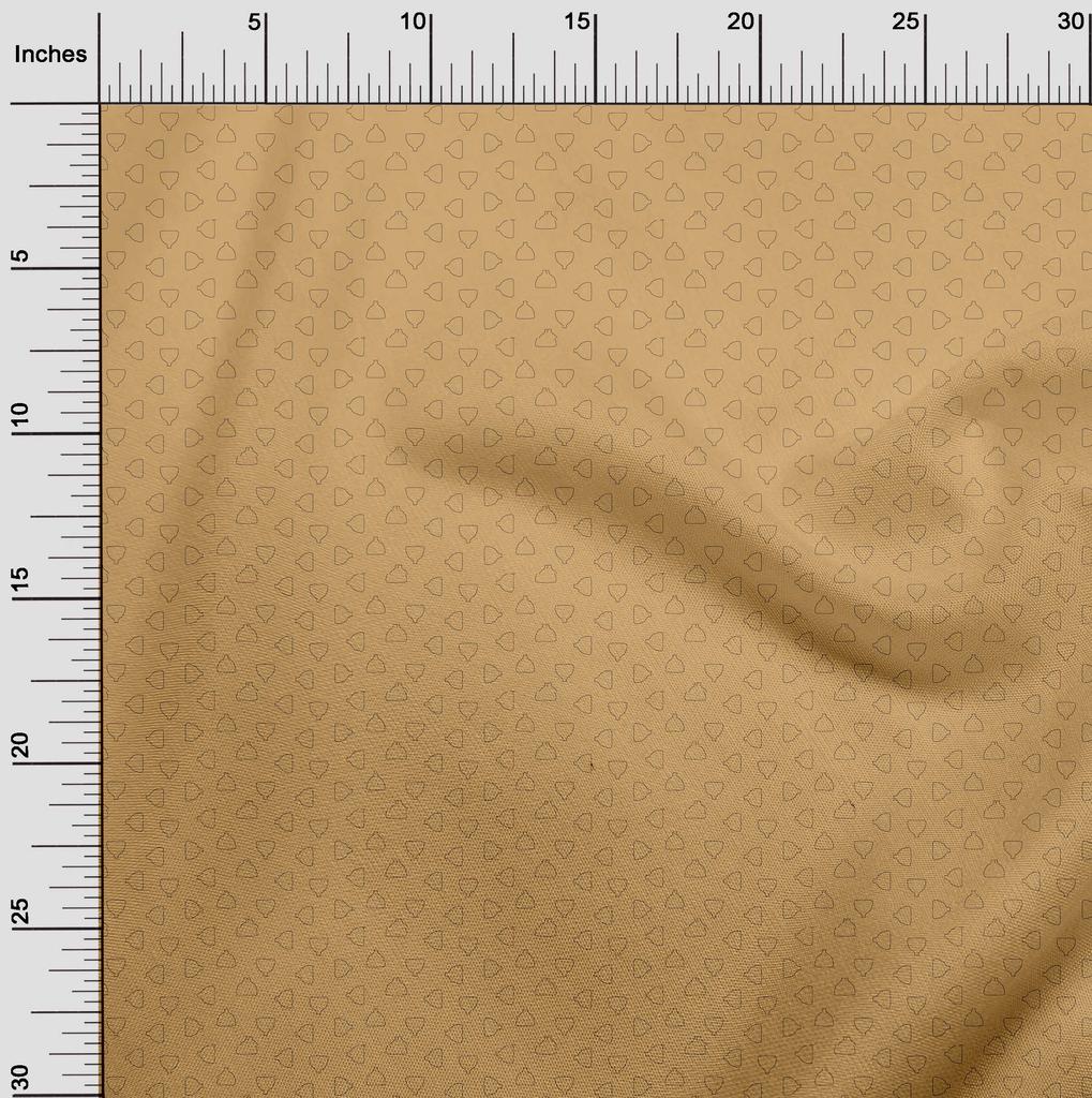oneOone Cotton Flex Light Brown Fabric Plants In Vase Diy Clothing Quilting Fabric Print Fabric By Yard 40 Inch