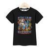 Children Summer Shirt Italian Brainrot Cartoon T-shirt for Boys AI Printed Top Short Sleeved Tees