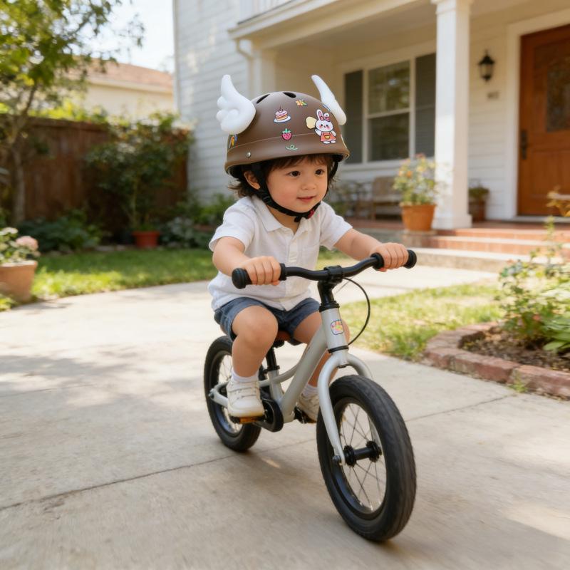 

Cute Adjustable Helmet for Babies 0-6 Years - Electric Vehicle Travel Safety, 3C Certified, Drop Resistant, Fun Design 0-6 Years - Toddler Version