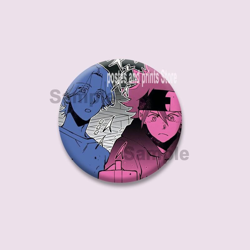 Cartoon Langa Hasegawa Reki Kyan Cosplay Badges Cute Anime SK8 Button Brooches On Backpack Manga Lapel Pins Jewelry Accesorios