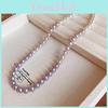 Vintage French Pearl Necklace Geometric Style For Women Elegant Jewelry Accessory