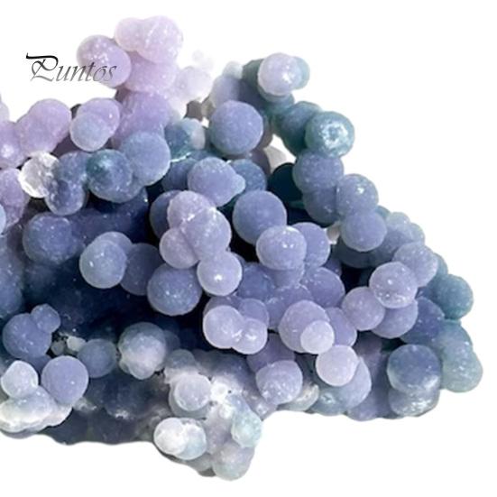 Smooth Polished Rocks Natural Grape Agate Crystal Cluster, Mineral Gemstone, Stone Landscaping for Aquarium Terrarium Decor, Unique Gift Collectors