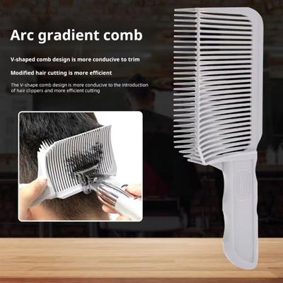 3/4Pcs/Set Barber Fade Comb Silicone Neck Shaving Template Positioning Blending Curved Hair Clipper Comb Hairdresser Haircut Accessories