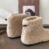 Warm fleece milk fufu~ Korean gentle fairy snow boots winter fleece thickened warm short fluffy shoes boots