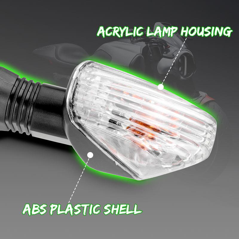 Motorcycle Turn Signals Light Amber Blinker Indicator Flasher Lamp for KAWASAKI NINJA ZX-10R ZX-6R ZX-10RR 1000 650R Z750 Z1000