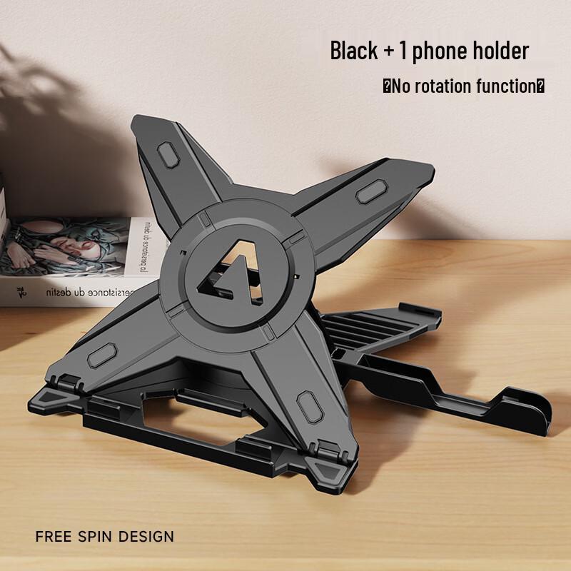 Ollymurs Foldable Laptop Stand with Cooling & Phone Holder
