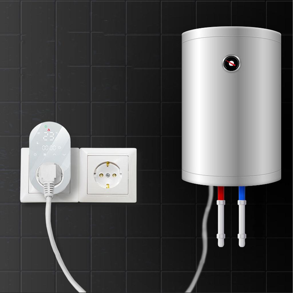 LED Digital Temperature Control Socket Programmable Plug in Thermostat Controlled Outlet for AC Floor Hting 16A
