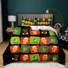 Christmas Duvet Cover Merry Christmas Stocking Comforter Xmas Gifts Bedding Set Kids Happy New Year Candy Polyester Qulit Cover