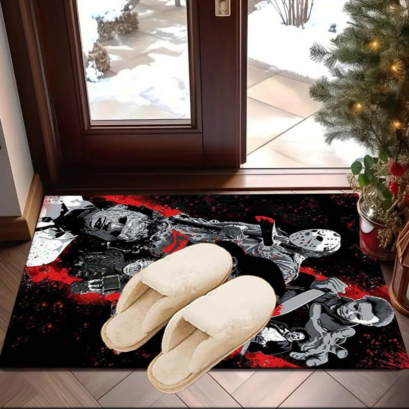 Halloween Horror Night Carpet, Chair Rug,Rug for Office Bedroom Living Rooms, Doormat Decor Fan Gift Christmas Gift