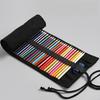 Handmade Canvas Pencil Roll - Large Capacity (36/48/72 Slots) for Colored Pencils, Sketching & Stationery
