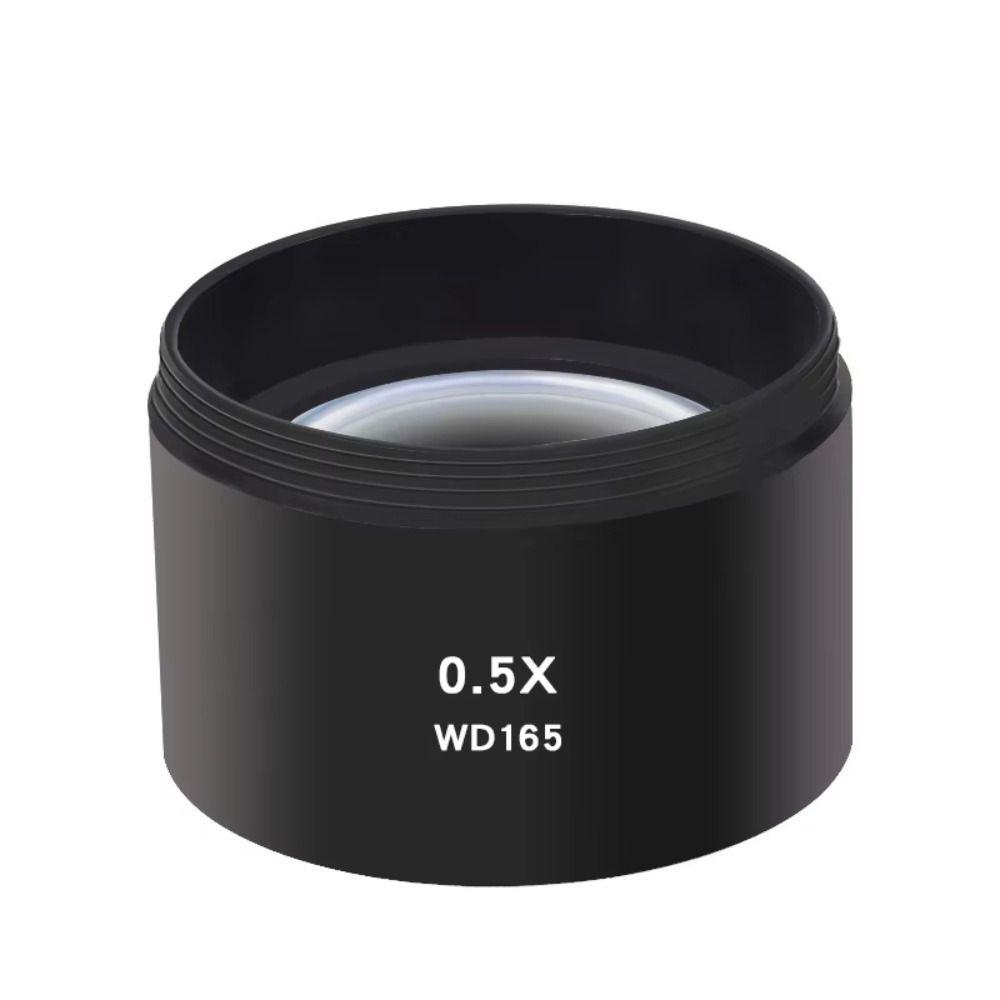 WD165 0.5X WD120 0.7X Microscope Auxiliary Objective Optical Glass Anti-oil Fume Barlow Lens HD High Quality Magnifying Glass