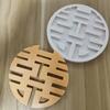 Double Happiness Word Cake Mold Chinese Style DIY Handmade Silicone Cake Mold Wedding Decor Baking Tools