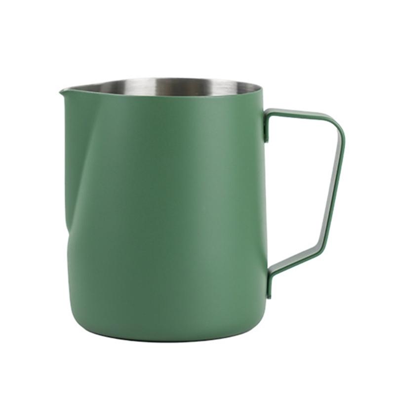 Stainless Steel Kitchen Milk Cup Crafts Coffee Latte Frothing Pitcher Mug Frothing Jugs Foam Art 350/600ml Steaming Mugs KXRE