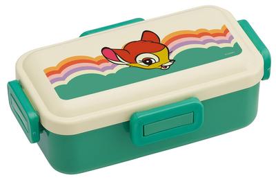 Bento Single Made In with a Lock for Dishwasher and Microwave Disney Retro Bambi Design Box, 530ml, Tier, Japan, 4-Point Leak-Resistant
