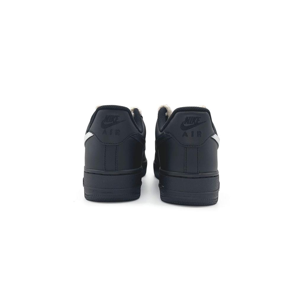 Nike Air Force 1 Leather Slip Resistant Abrasion Resistant Low top Skateboard Shoes Unisex Black White CW2288-001(Team505-)