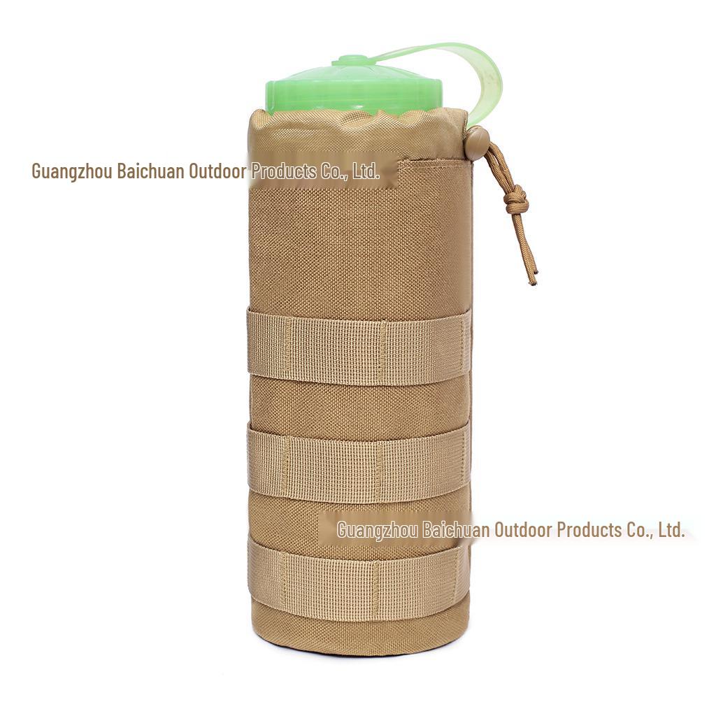 Sac plasă tactic cu șnur de camuflaj pentru sticle mari de apă