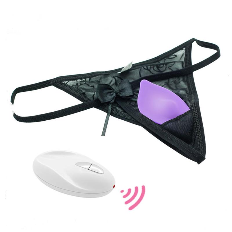 Women Remote Control Wearable Vibration Egg Female Clitoris Stimulator Mini Butterfly Vibrator GZW