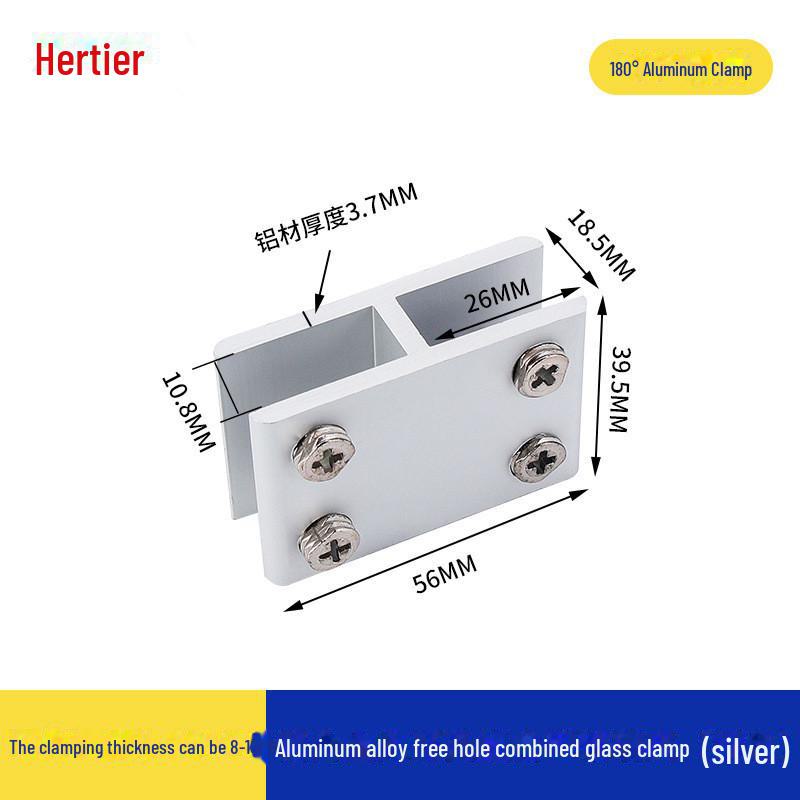 Aluminiowy uchwyt do stojaka na szkło do drewna i płytek