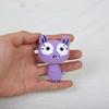 Animal Doll Black Kitten Keyrings Cartoon Knitted Key Ring Exquisite Cat Crochet Keyrings  Backpack