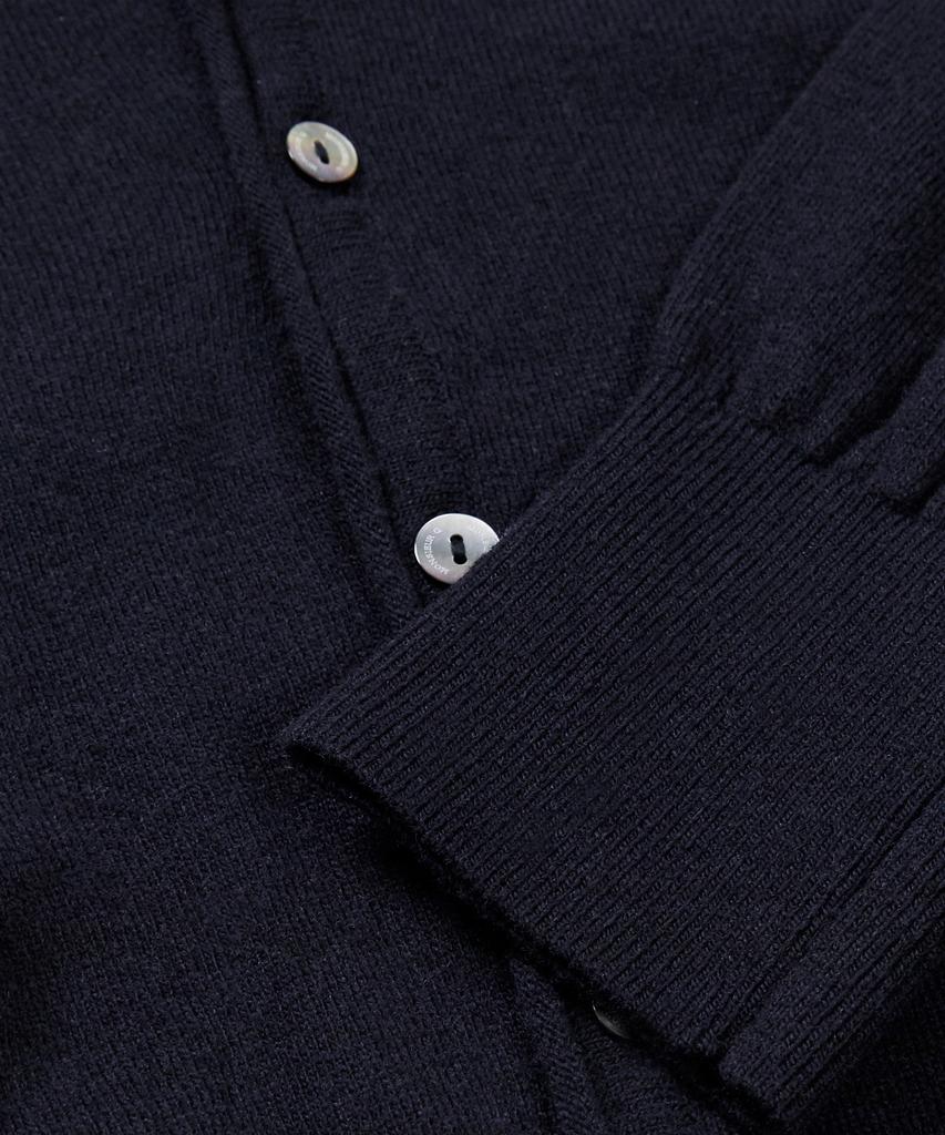 Kyuseu Extra Fine Wool V Cardigan (Navy)