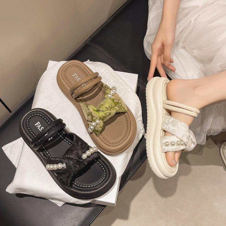 Fashion Slippers Women Summer Shoes Shale Female Beach Pantofle Slides Platform Rubber Sabot 2025 Soft Shoes Slippers Soft Platform Slid