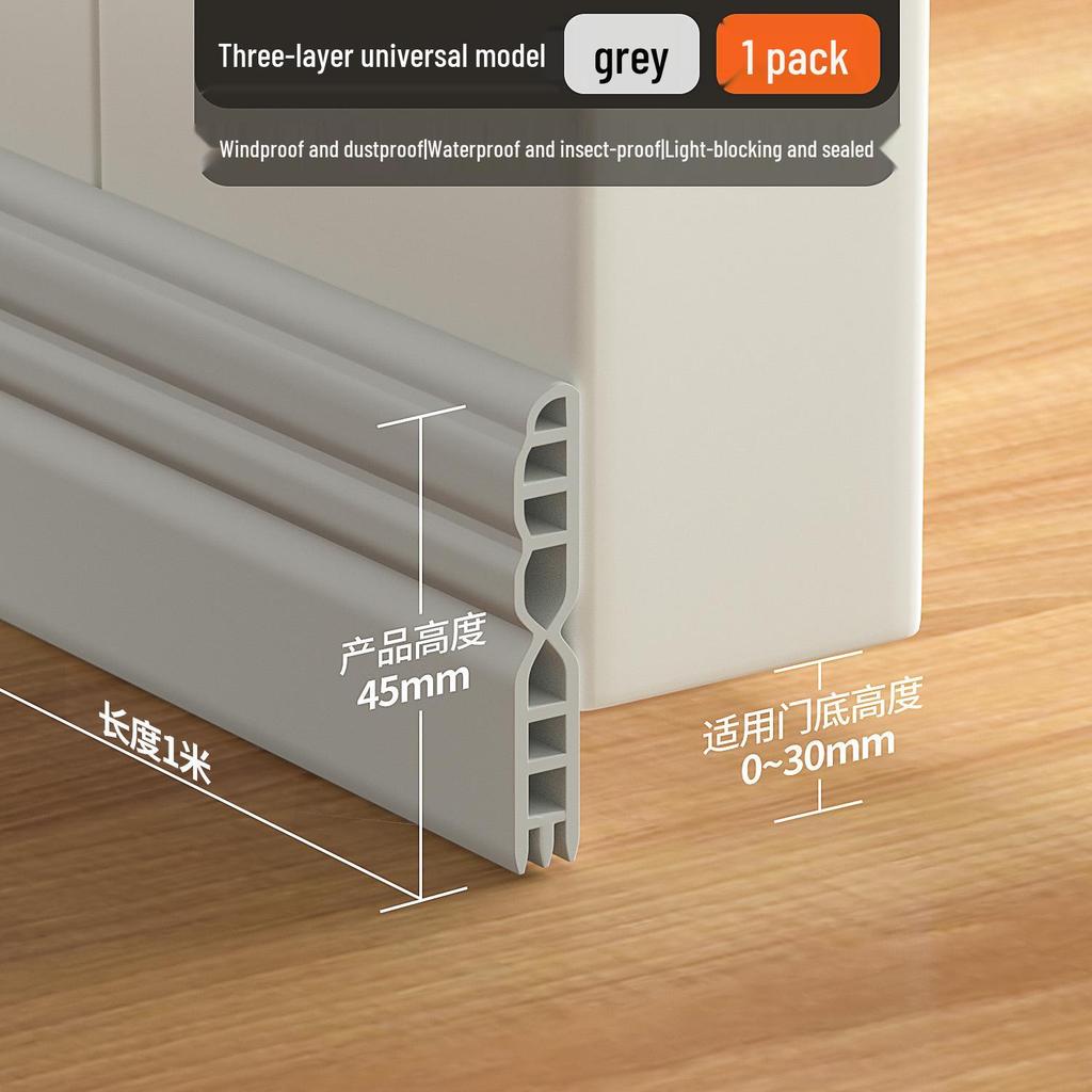 Soundproof Under-Door Seal Strip – Windproof, Noise-Blocking Door Bottom Baffle