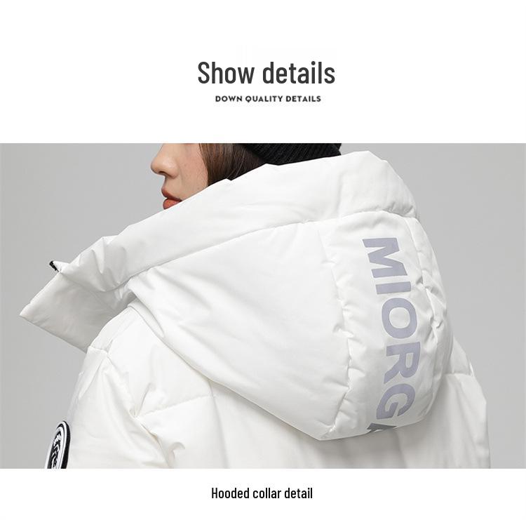 Doudoune d'hiver mi-longue pour homme à dégradé, double fermeture éclair - Style 2025, Épaisse pour l'aventure en montagne enneigée, Mode transfrontalière.