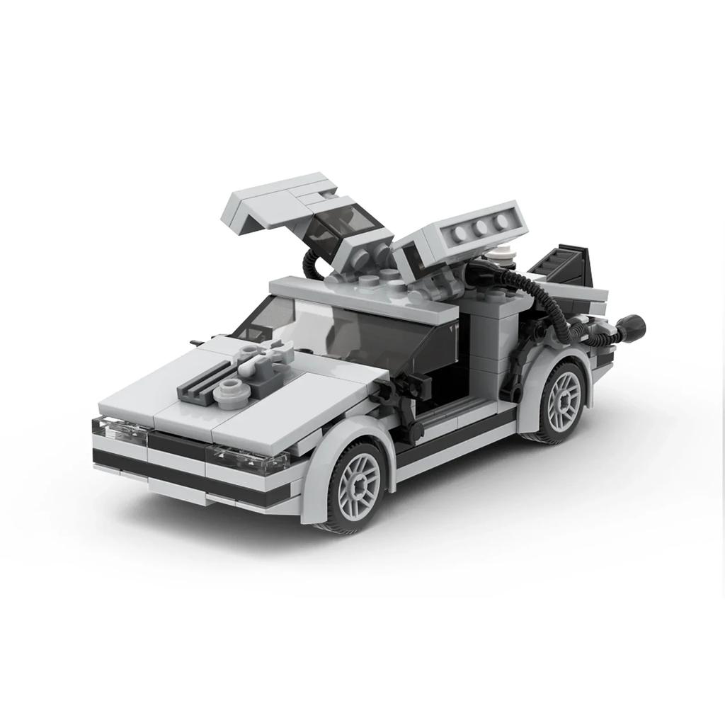 MOC Back to the Futured Auto Bouwsteen Sets Speed Champions City Sport Racevoertuig Model Bouwspeelgoed Voor Kerstcadeau