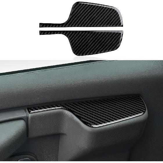 For Express Door Panel Carbon Fiber Cover Trim Decals Accessories for Chevrolet Express/GMC Savana 1500 2500 3500 2003 - Present Interior Sticker