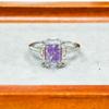 Gessen Jewelry Luxury Diamond Inlaid Rectangular Ring