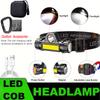 Powerful LED Headlamp, Long Battery Life Magnetic Fishing Light, Rechargeable Waterproof Headlight for Camping Hiking Cycling