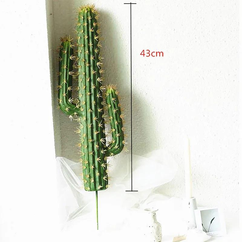 38-43CM Artificial Cactus Plants House Decoration Tropical Fake Succulent Greening Hotel Garden Party Home Decor Accessories