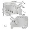 Steel Weld Gauges Welding Measurement Tool Weld Inspection Tool for Fillet Weld Leg Length & Throat Dimension Measurement