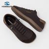 HOBIBEAR Leather Barefoot Shoes Lightweight Wide Toe Box Zero Drop Slip-on Shoes for men&Women