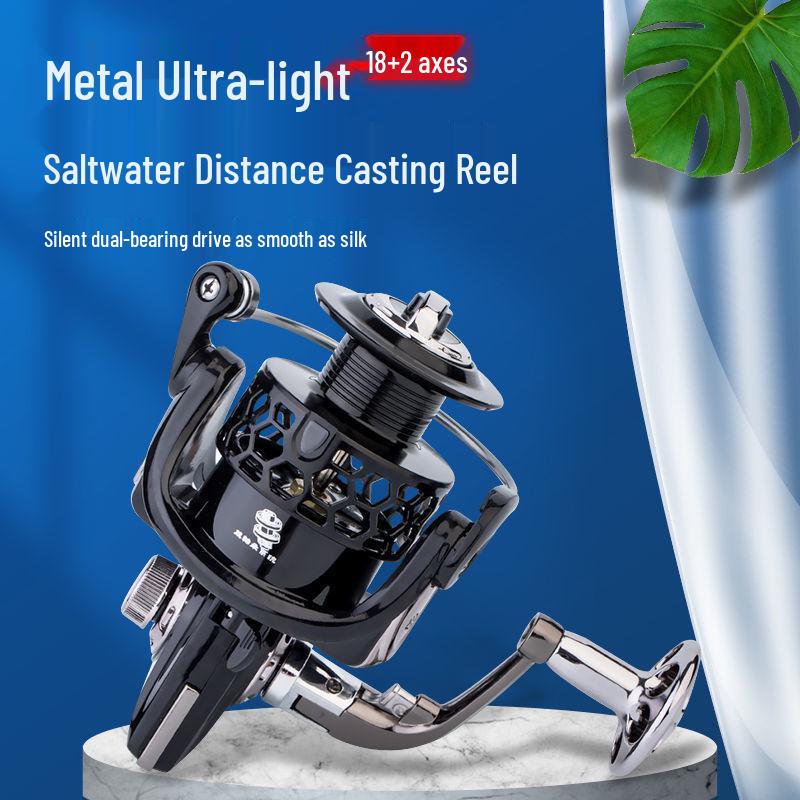 All-Metal Saltwater Fishing Reel - 20-Bearing, Stainless Steel, Long Cast Spinning Reel for Sea Fishing