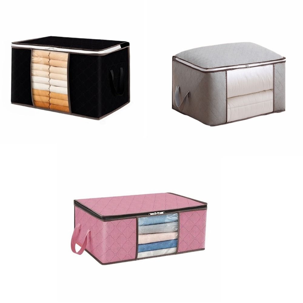 Non-woven Foldable Storage Bag Oversized Quilt Organizer Large Storage Boxes For Organizing