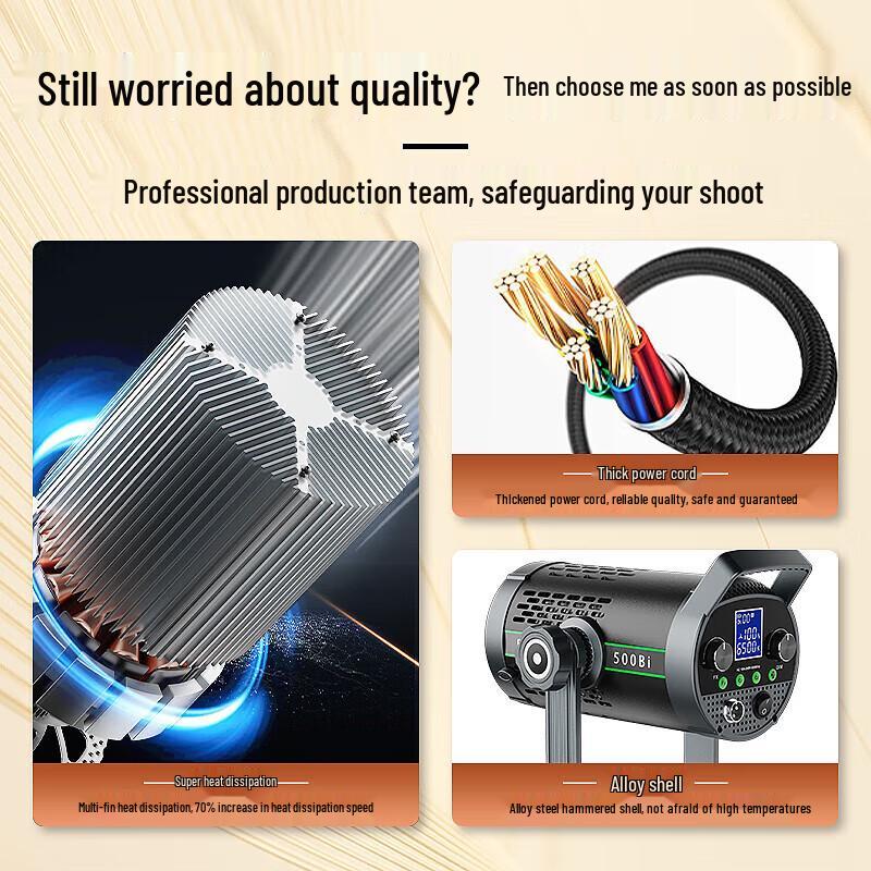 Beiyang 500BI Professional LED Studio Fill Light Kit