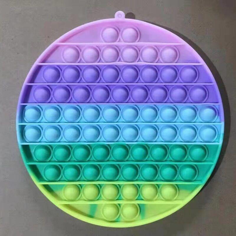 Big Pop It Fidget Toy Bunte Seifenblasen Sensorisches Quetschspielzeug Stressabbau für Kinder