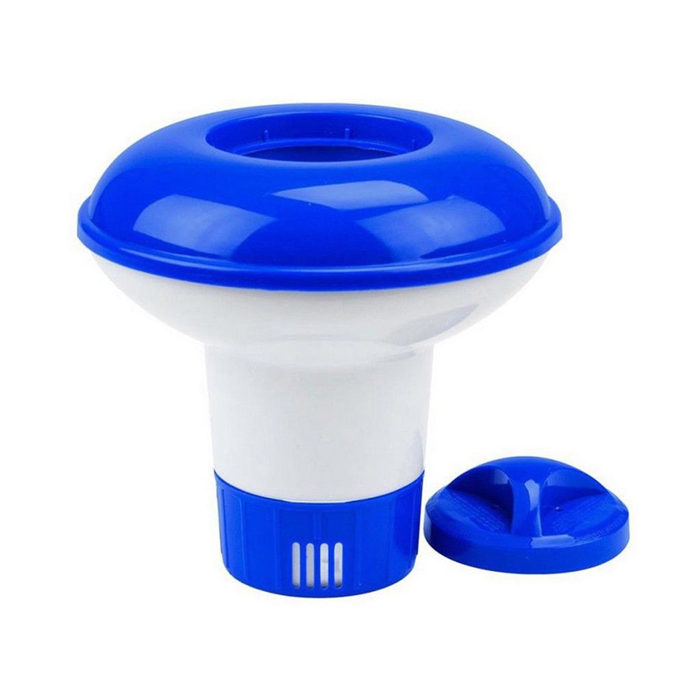 Pool Chlorine Dispenser Adjustable Hot Tub Chlorine Floater Pool Tablet Holder Large Capacity Chlorine Pool Cleaning Supplies