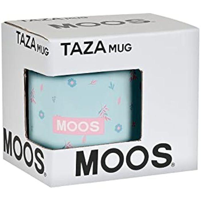 Tasse en céramique - MOOS - 350 ml - Résistante - Légère - Bleu turquoise