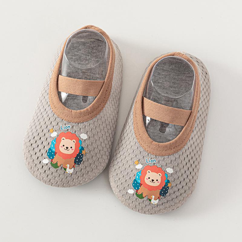 

Носки для мальчиков и девочек, детские сетчатые дышащие детские туфли с героями мультфильмов, носки, домашняя обувь для малышей M