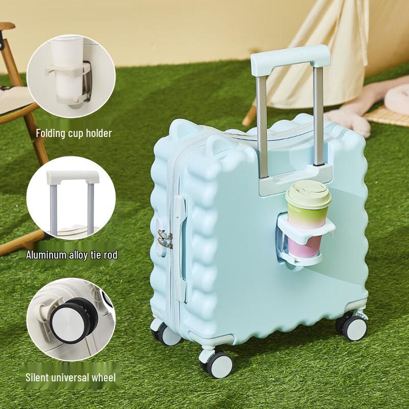 Bear Palm Kids Ride-On Carry-On Suitcase 20-inch