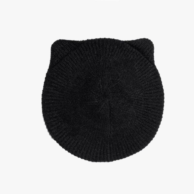 Women's New Knitted Dome Hat Wide Edge Face Showing Small Casual Sports Headband Korean Style Wool Bag Head Hat