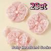 2Set Korean Style Baby Headband Socks Set Lace Bow Elastic Hair Band Anti Slip Socks  0-12 Months