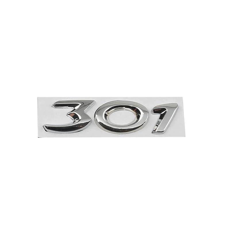 Auto Metall Hinterer Kofferraum Buchstaben Logo Abzeichen Emblem Aufkleber Für Peugeot 206 207 301 308 307 408 508 Dekoration Zubehör